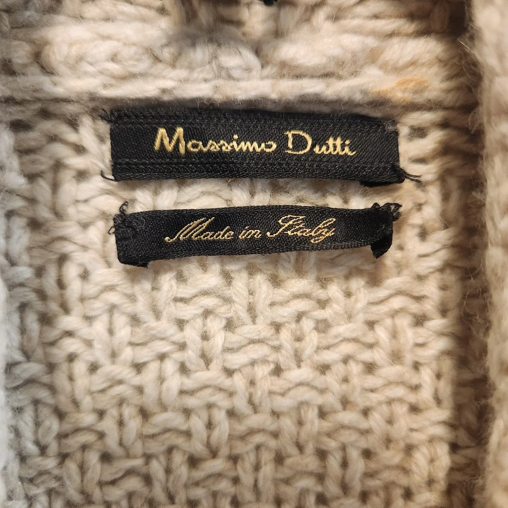Massimo Dutti Sweater Poncho Shawl - Picture 4 of 16